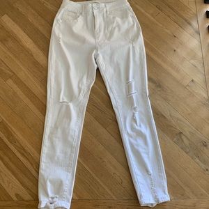 White Distressed Jeans